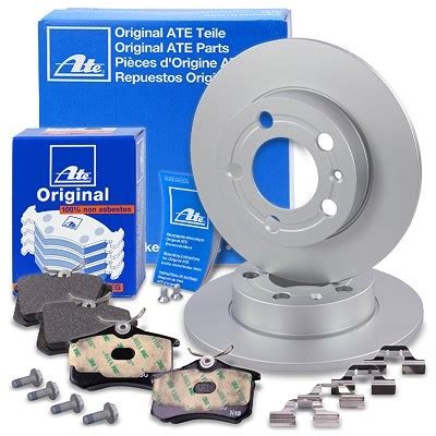 Brake discs pads rear solid